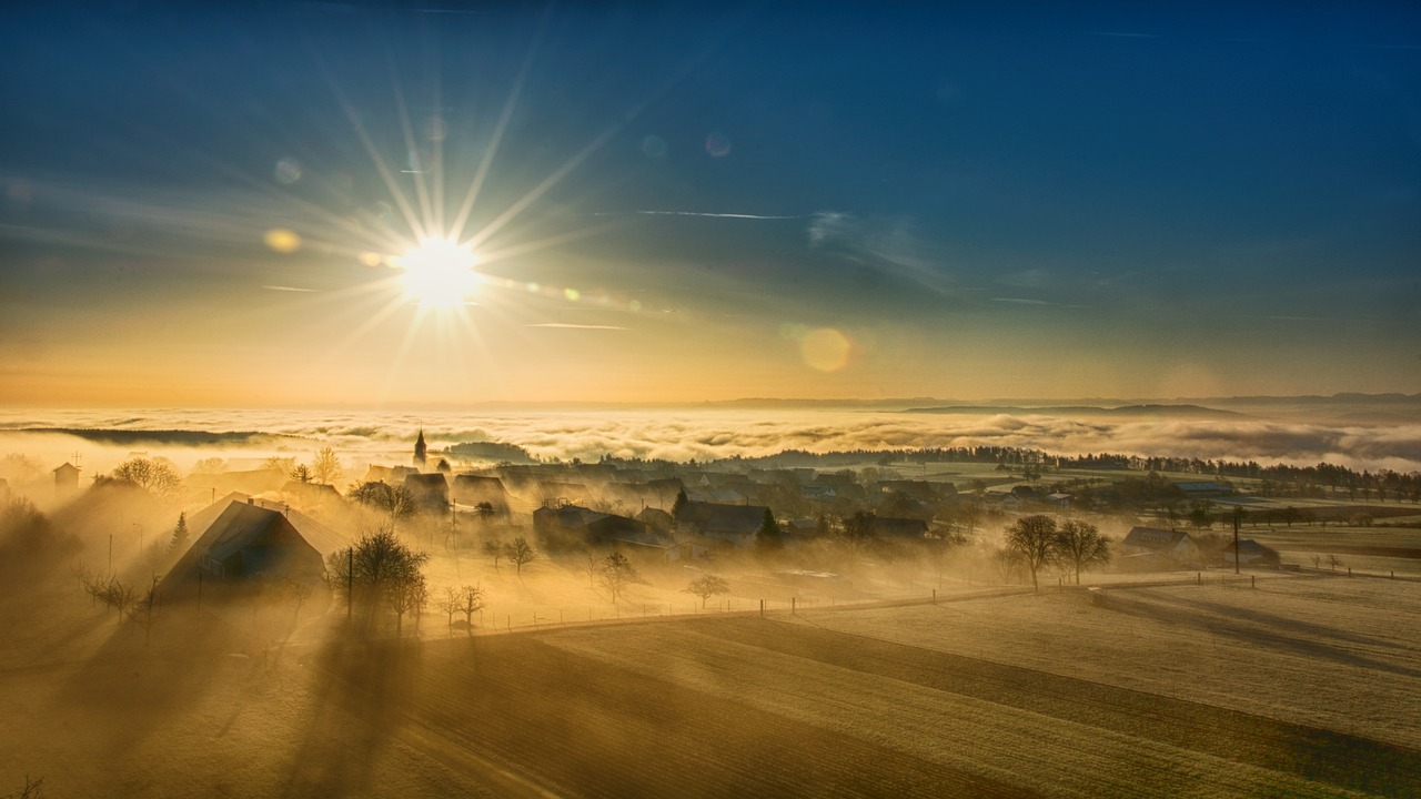 village, sunlight, fields-2090495.jpg